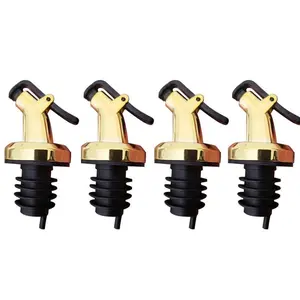 4Counts Oil Vinegar Liquid Dispenser Controller, One-Button Seal Beer Bottle Cap, Anti-Drip Pouring Mouth, Commercial Camping Multi-Scene Tool Set