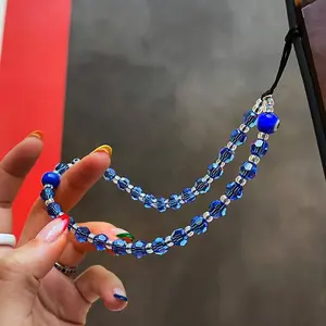 Crystal Beaded Phone Charm jewelry  2023 New Phone Chain Beads for Phone Case Y2k Accessories Cell Phones in
