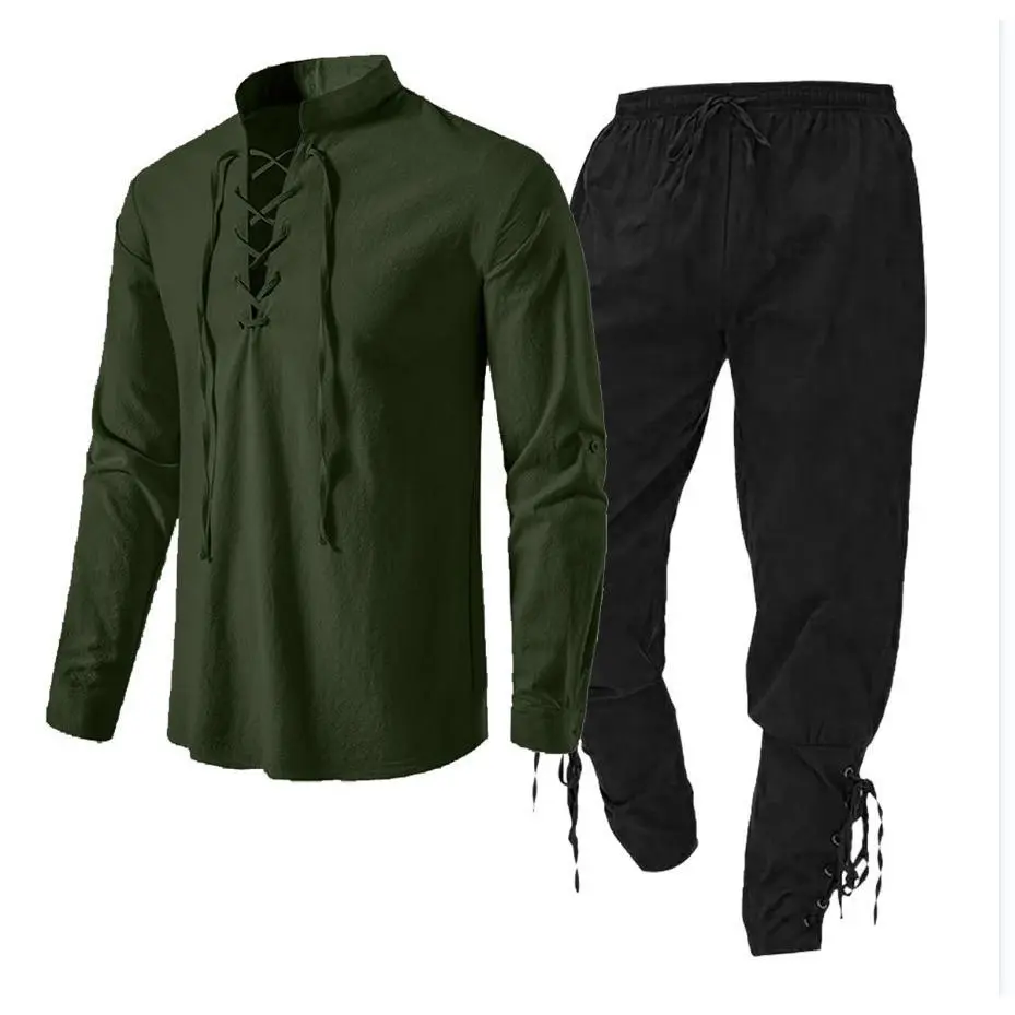 Military green paired with black