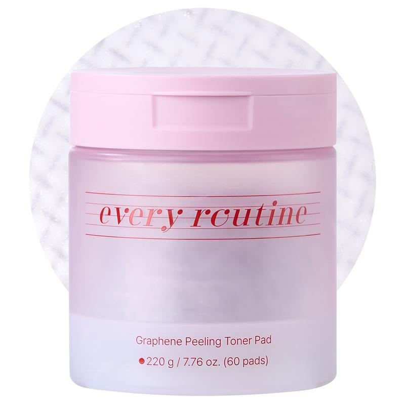 every routine Graphene Peeling Toner Pad – Gentle Daily Exfoliating Facial Toner Pads with Graphene Fiber, Pore-Clearing & Oil-Balancing for Smooth Skin (60 Pads / 220g)