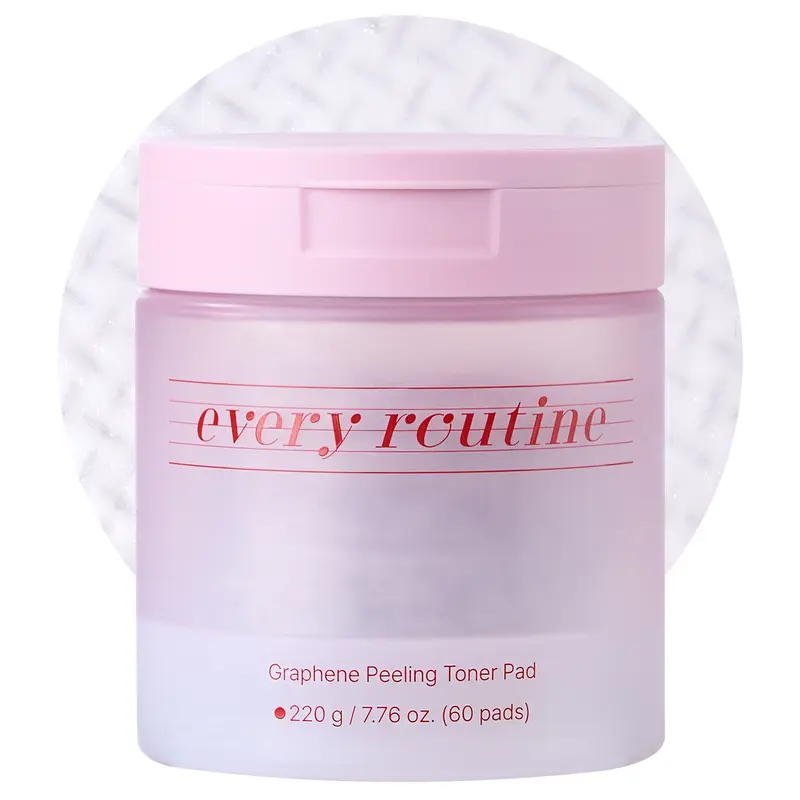 every routine Graphene Peeling Toner Pad – Gentle Daily Exfoliating Facial Toner Pads with Graphene Fiber, Pore-Clearing & Oil-Balancing for Smooth Skin (60 Pads / 220g)