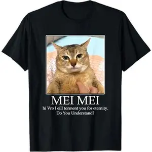Mei Mei Cat Lover Do You Understand Cat Meme T-Shirt