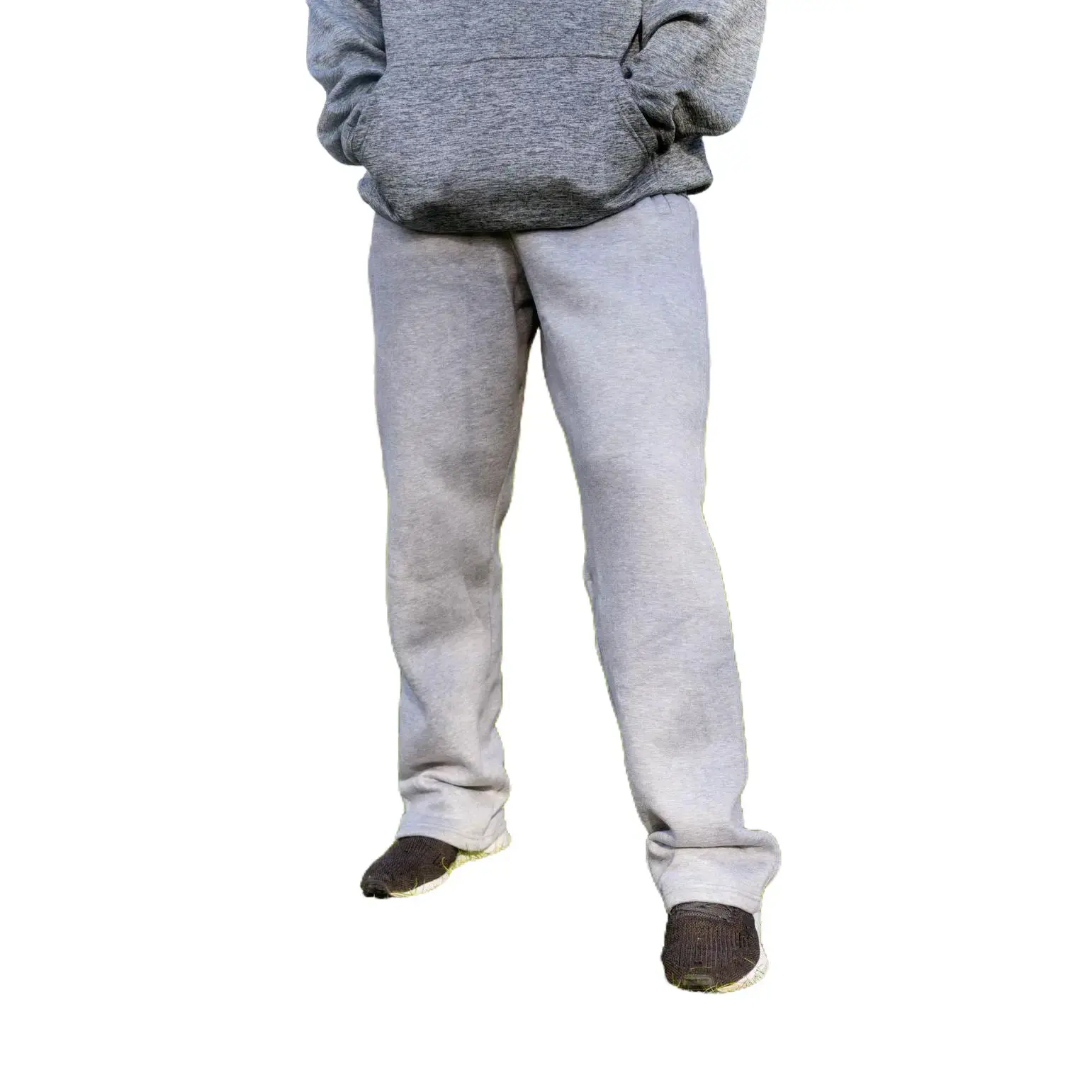 Men's Big-Tall Performance Fleece Casual Elastic Plain Sweatpants, Open Bottom, Tall Man Cut (38" Length) Menswear Activewear, Deep Pocket Men's Pants