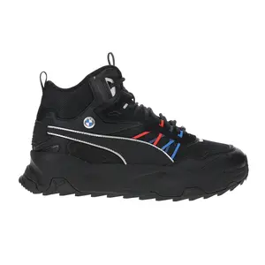 PUMA Mens Bmw M Motorsport Trinity Mid Wtr Lace Up Sneakers Shoes Casual - Black