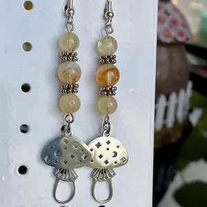 Citrine | Mushroom | Earrings