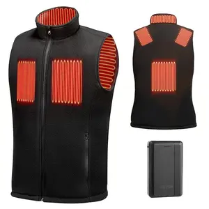 SummerWinsVEVOR Heated Vest, Men Electric Heating Vest with 16000 mAh Battery Pack, 6 Heating Zones Lightweight Rechargeable Winter-Vest with 3 Levels, for Outdoor Hiking Camping Fishing Skiing, Size M, Mensweardealsforyoudays