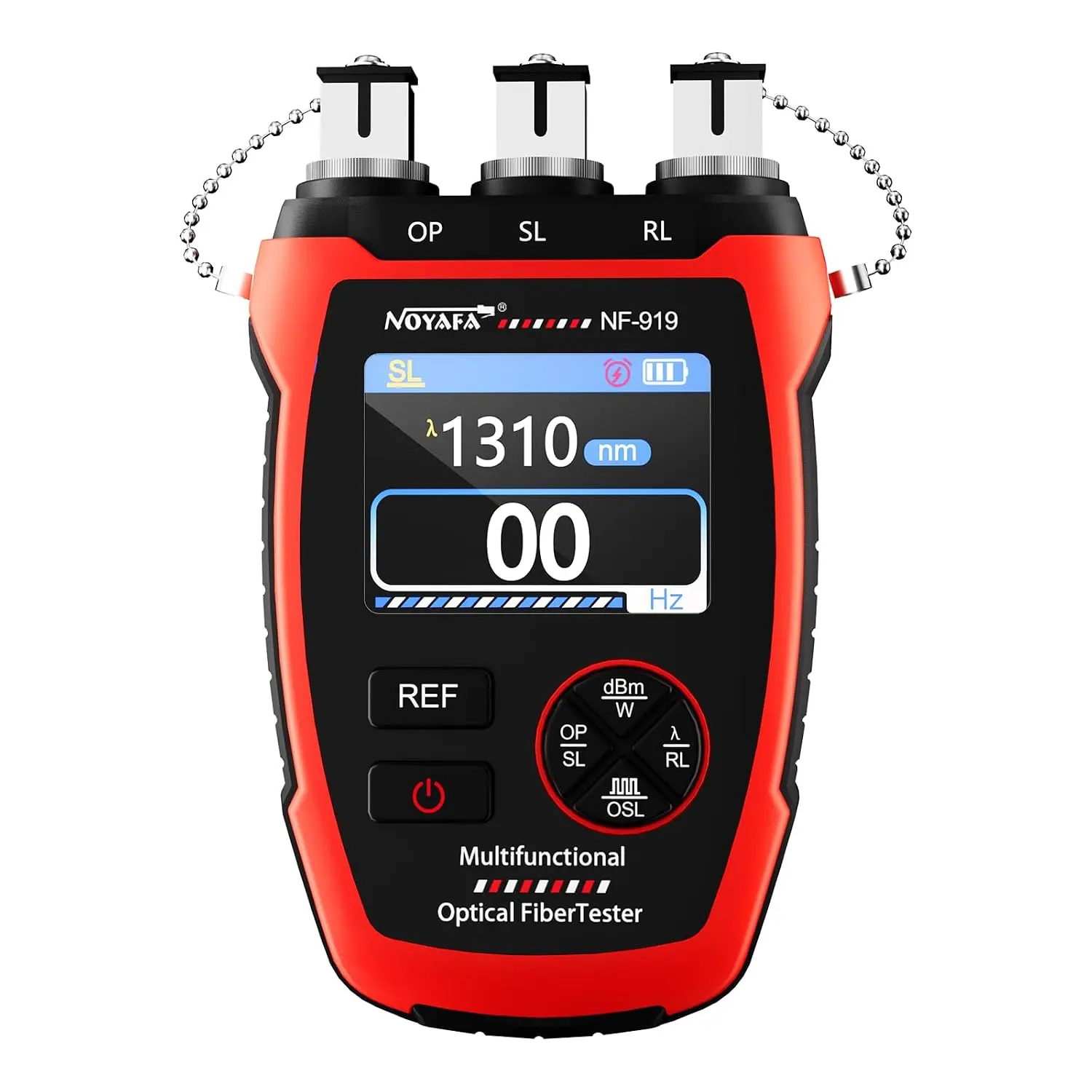 NOYAFA Rechargeable Optical Power Meter, FC/SC/ST Fiber Optic Tools 3 in 1 Fiber Optic Cable Tester with Light Source Function &Visual Fault Locator (OPM/VFL/SL)