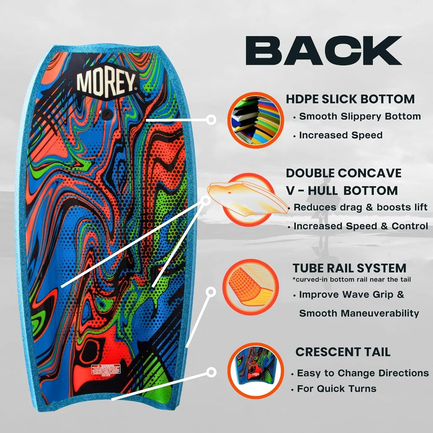 MOREY® Boogie Board. Mach 12 MDS ECO-TECH, 42.5