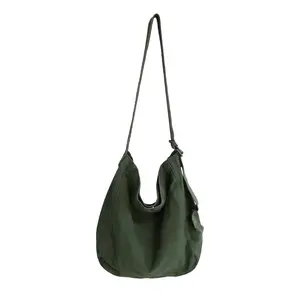 Canvas Hobo Crossbody Bag Tote Bag for Women and Men, Casual Shoulder Bag, Messenger Bag, Cross Body Bag