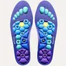 [Comfortable Massage Insoles] 1 Pair Acupoint Massage Insole | Pressure Massage, Comfortable Support, Sweat Absorbing, Breathable, Meridian Unobstructed - Men's and Women's Flat Foot Insoles, Comfy Insole