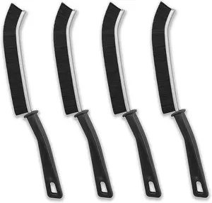 Upgraded Hard Bristle Crevice Cleaning Brush, Small Cleaning Brushes, Grout Cleaner Brush, Toilet Brush, Scrub Brush for Shower Tile, Skinny Gap Cleaning Tools for Household Use, Bathroom, Kitchen