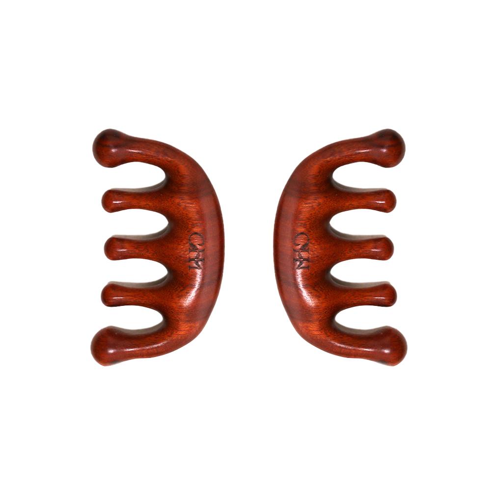 【Not For Sale】1 PCS Premium Red Sandalwood Smooth Scalp Massaging Comb - Handcrafted Wooden Hair Comb for Gentle Stress Relief, Body Care & Hair Health - Natural Therapy Tool
