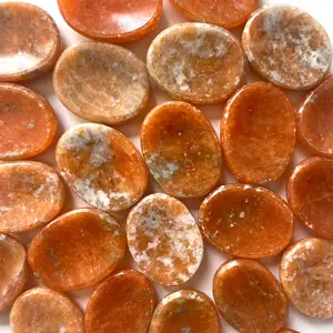 Orange Calcite Worry Stone