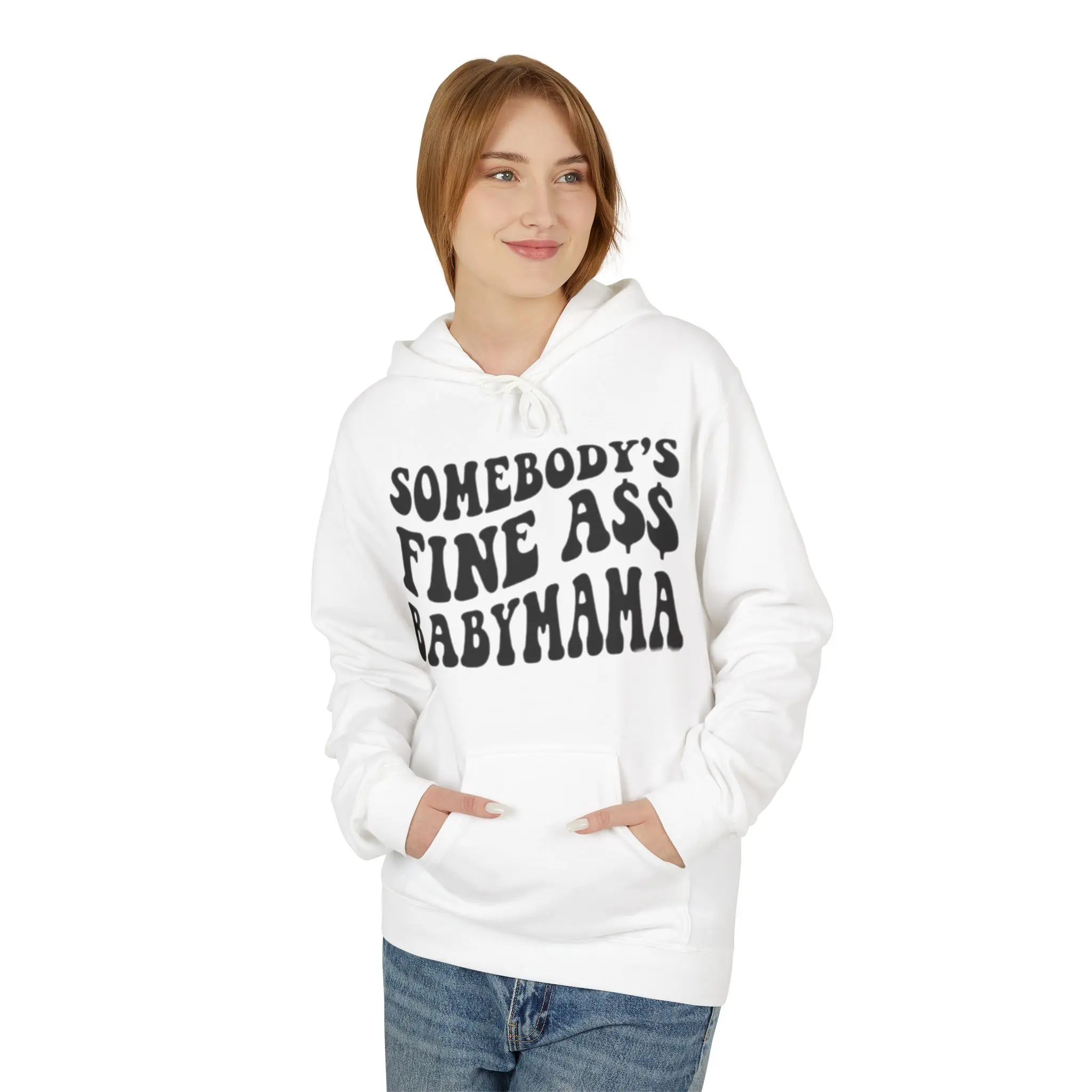 Somebody's Fine Ass Baby Mama Hoodie | Retro Lettering, Sassy Statement