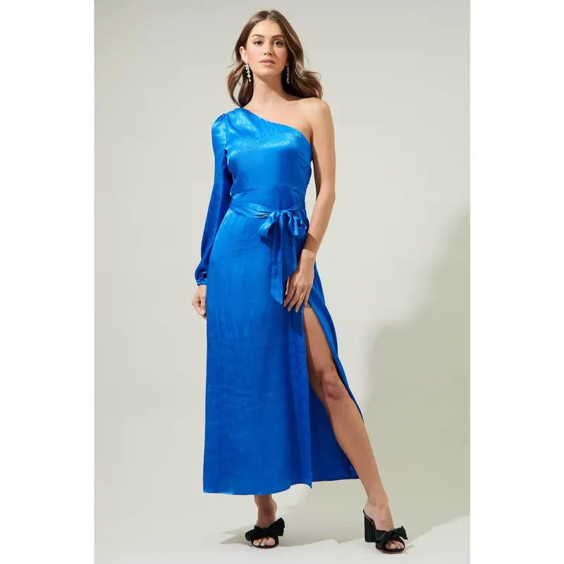 chinese dress ladies Mai Tai Long Dress In Black – Rock Olive main image 1
