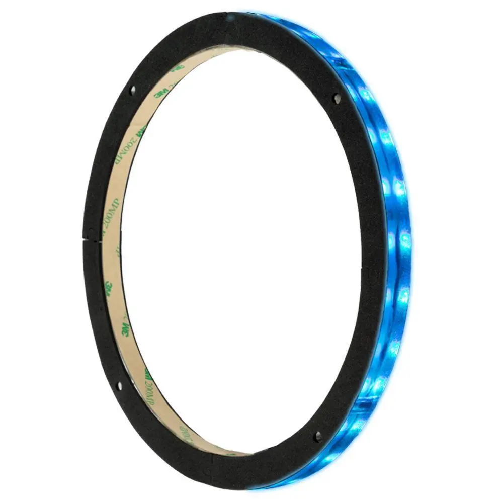 DS18 Vision Series 8-Inch RGB LED Ring - Car Audio Sound System Accessory with Remote, Speaker, and Subwoofer Compatibility