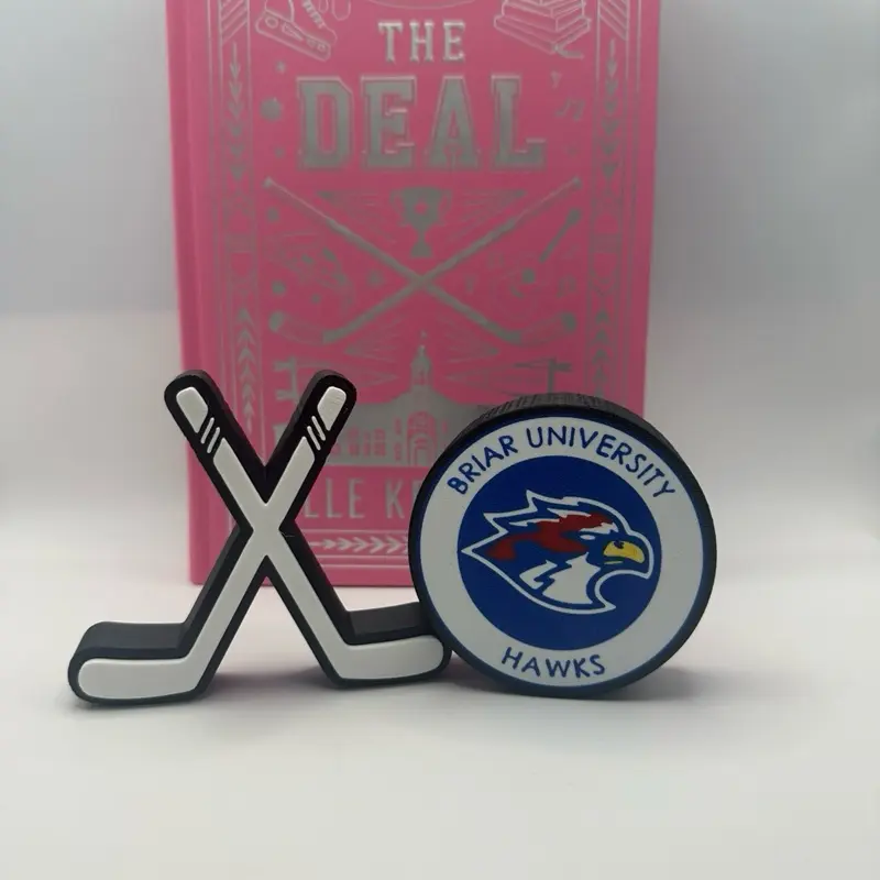 Off Campus Inspired Hockey Shelf Decor Set | Bookish Hockey Display | Bookshelf Decor | Hockey Romance Inspired