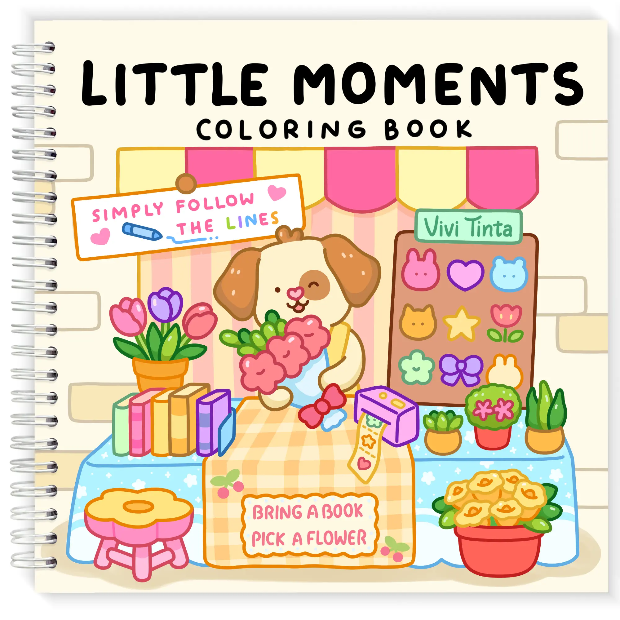 Little Moments: Color By Line Coloring Book for Adults & Teens with Vibrant Outlines for Calm and Cozy Days