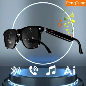 Smart Glasses with Wireless Earbuds for Music and Calls, Creative Bluetooth-compatible Sports Sunglasses, Multifunctional Smart Glasses, Perfect Sunscreen Gift