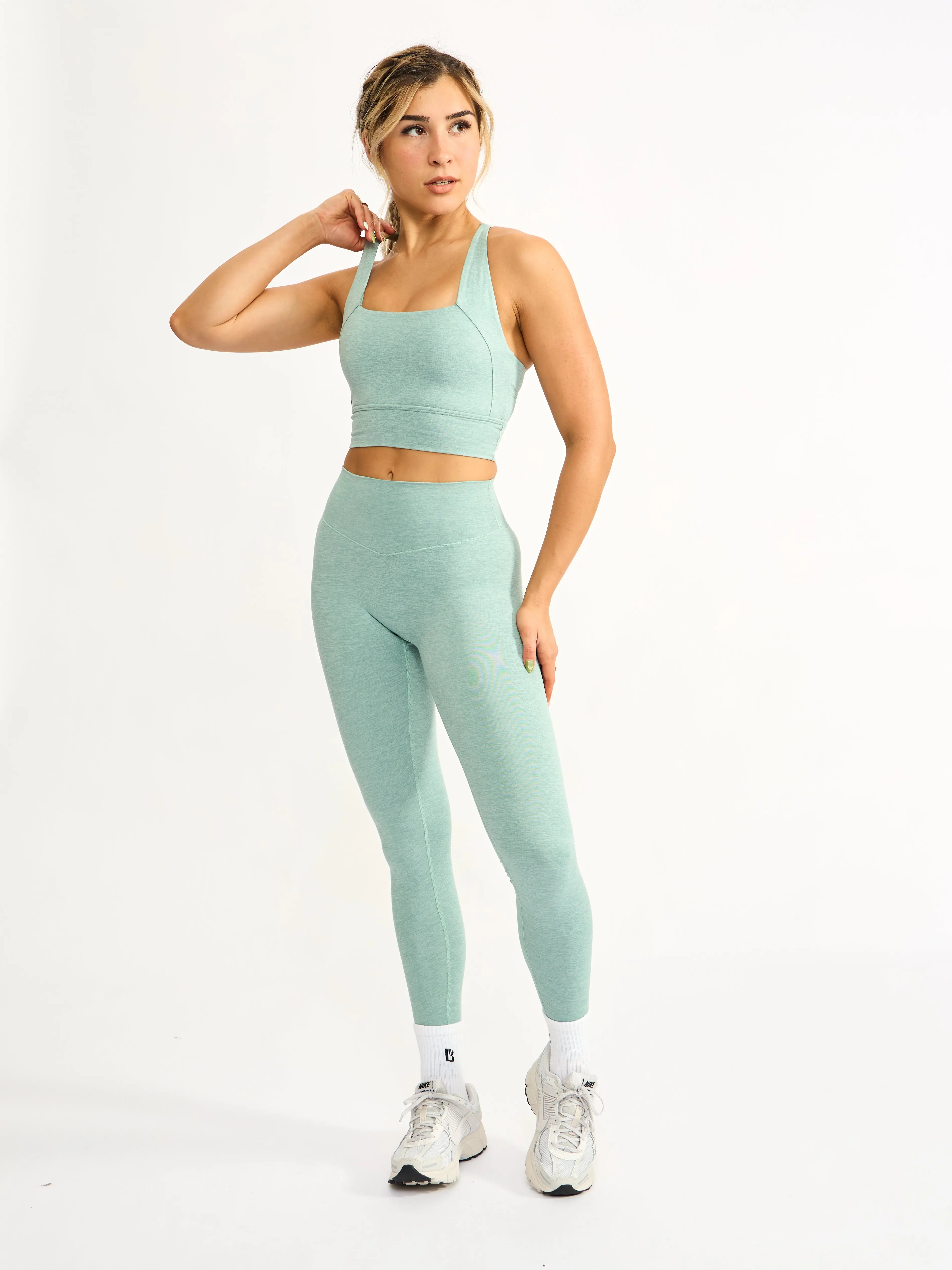 Dream Heathered Legging 26" - Garden Party
