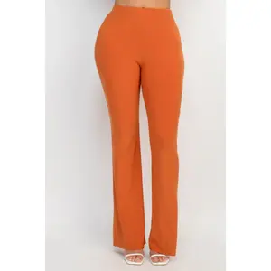 Fit And Flare Elastic Casual Pants
