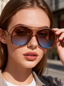 Unisex Y2K Trendy Large Frame Glasses, Retro Classic Style, Durable Streetwear Accessories, Perfect for Daily Use, Parties, Gifts