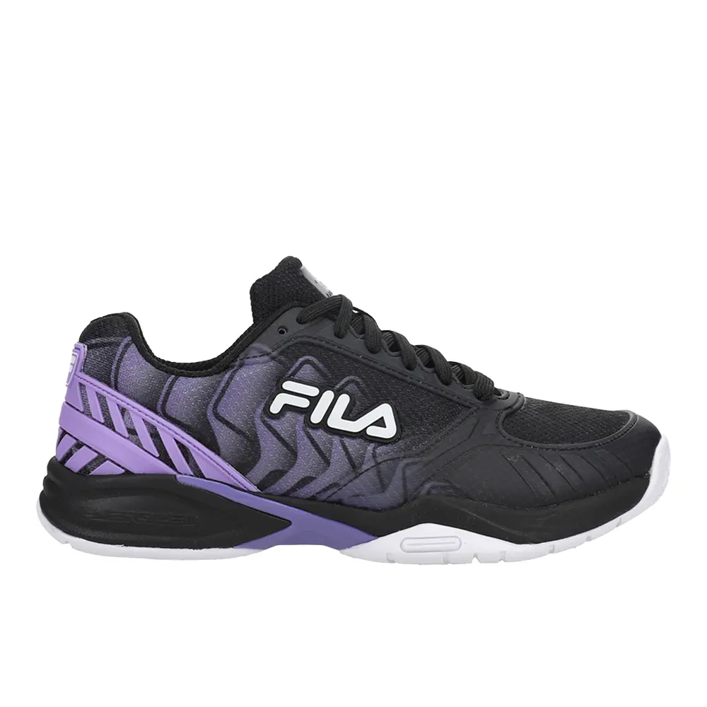 Fila Womens Volley Zone Pbf Pickleball Pickleball Sneakers Shoes - Black, Purple