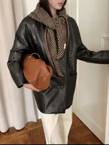 Cozy All Winter Soft Wool Triangle Scarf & Shawl, Versatile Striped Wrap for Women, Stylish and Warm Accessory for Fall and Winter