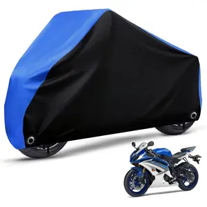 Cover  Outdoor -  Season Scooter Covers Heavy Duty with 2 Lock-Holes, Bandage & Storage Bag Fits  , Scooters, Dirt Bikes, Sportbikes (Up to 86")
