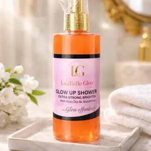 5X Extra Strong Glow-Up Brightening Shower Gel up 3-7 Shades Extra Strong Soap Product  Cleanser Facial Soap moisturizer and skin glowing effortlessly 500ML