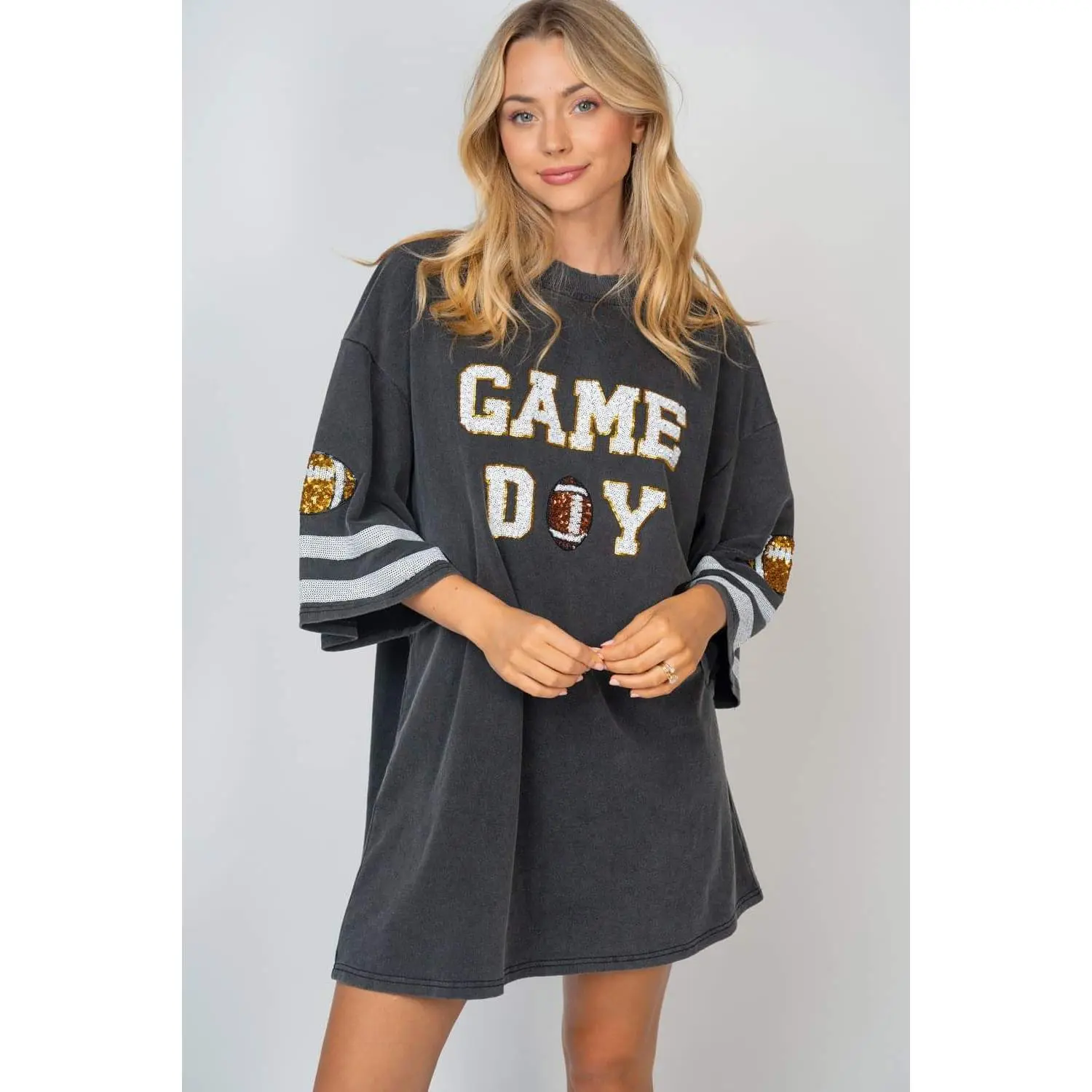 Plus Sequin Football Dress