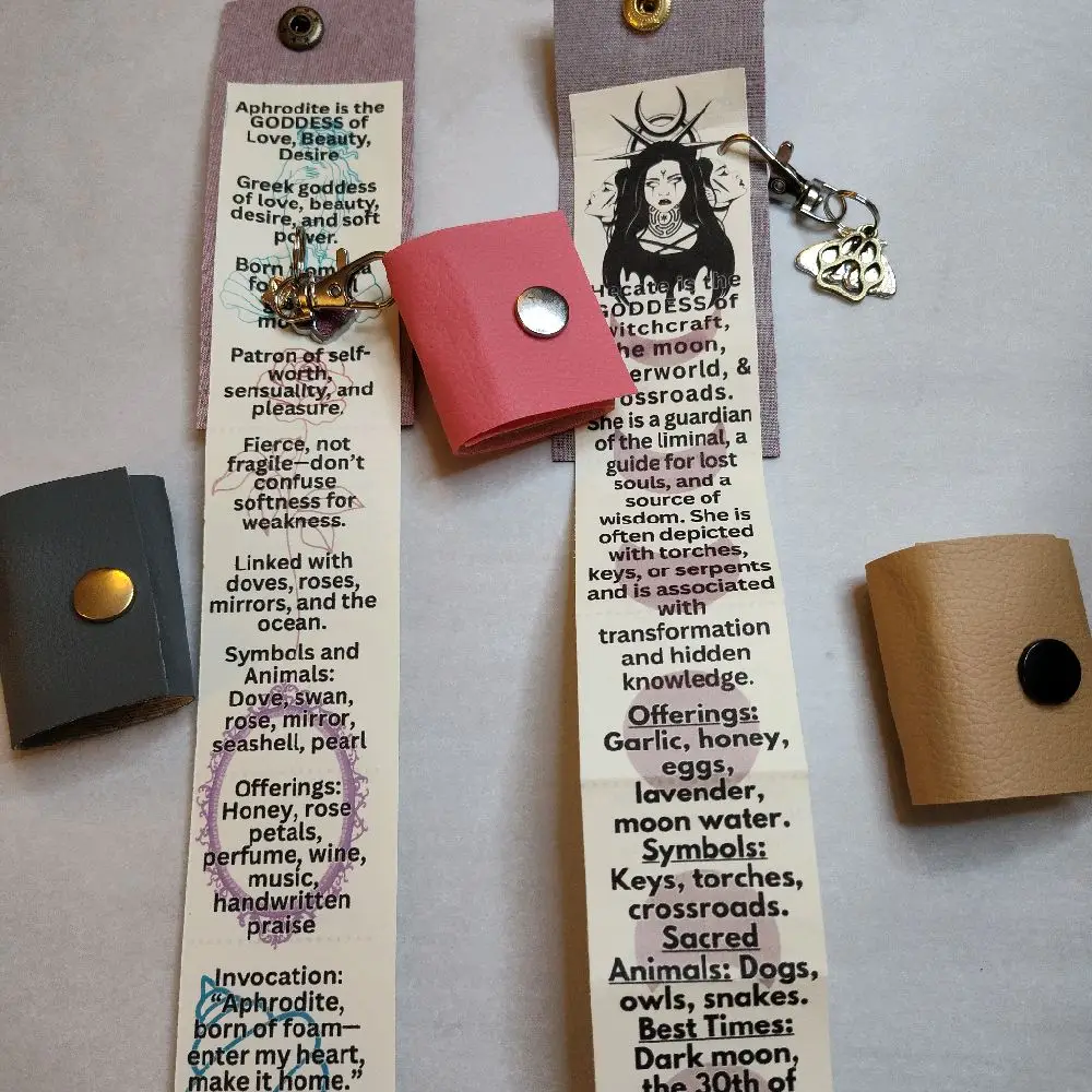 Deities Tiny Magic Spell Book - Keychain