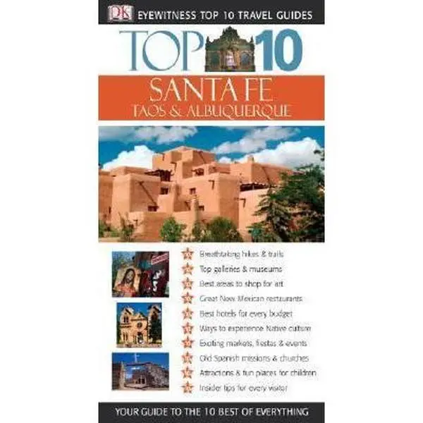USED Book - Top 10 Santa Fe, Albuquerque, Taos (Eyewitness Top 10 Travel Guides) by Paul Franklin (Paperback) - english