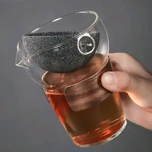 Teapot Set with Filter Tea Maker Glass Teapot Unique Design Liquid