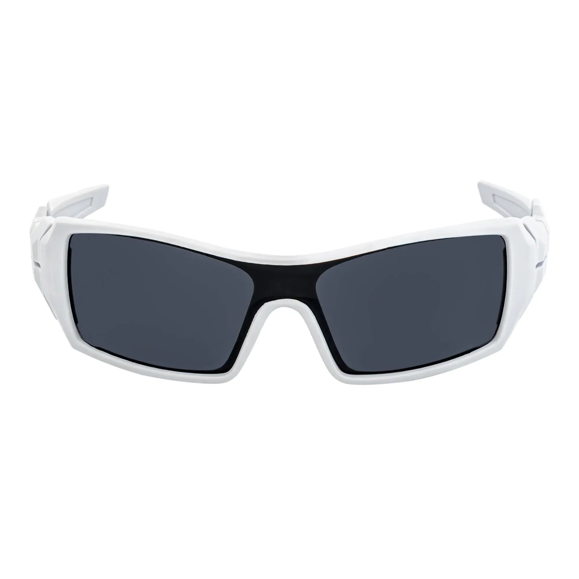 Morspecs Fuel Women's Patterned Wraparound Sports Sunglasses, Lightweight Polycarbonate Single Lens with UV400 Protection, Matte White & Smoke Tint, Casual Sunglasses, Sun Protective Sunglasses