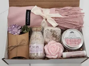 Cozy Gift Box - Cashmere Blend Scarf Gift for Christmas and Birthday