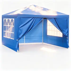 10'x10' Blue Night Beach Canopy – Waterproof Outdoor Tent Gazebo for Camping, Seaside, Bonfire – Portable Patio Shelter for Evening Outdoor Utility