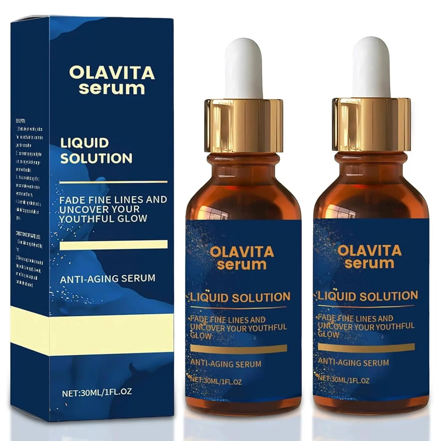 Olavita Serum, Facial Serum, Liquid Solution Anti Aging Serum, Vitamin C & E Serum, Boosts Skin Collagen Production, Diminishes Fine Lines & Wrinkles for a Youthful Glow