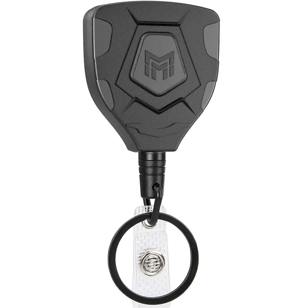 Extendable Keychain with Belt Clip, Keychain Badge Reels, ID Badge Reel Keyring with 31.5 Inch Steel Cord, Heavy Duty Keychain, Key Holder, 9 Oz, 2 Piece Set