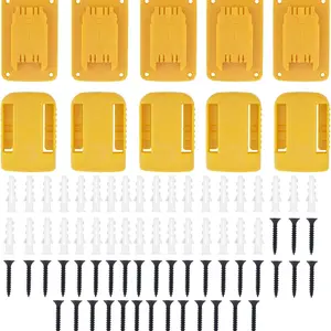 Tool Holders for Dewalt 20V/12V Drill Tool Mount Fit for Milwaukee M18 Tools Yellow