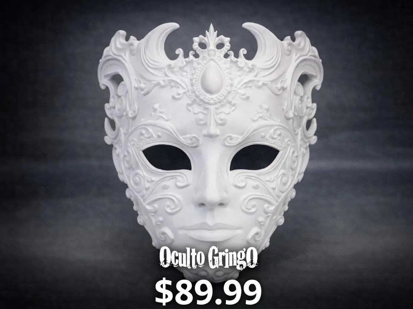 Gothic Baroque Mask – Ornate Venetian Style