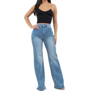 Willow Jeans -RHINESTONE FLARE DENIM  INSEAM 30"  STRETCH DENIM JEAN FLARE DIAMOND  STONE REAL POCKET  Fabric Contents:  69% Cotton 26% polyester 3% Rayon  2% Spandex   Pants Womenswear  Bottom Denim