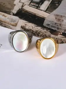 Stainless Steel  Ring, Adjustable Ring, Fashion Jewelry for Party, Daily Clothing Decor, Trendy All-match & Exquisite Jewelry for Birthday Gift