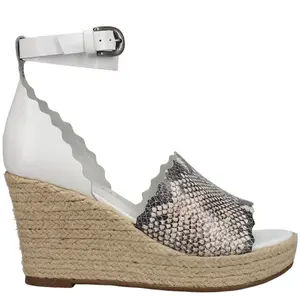 Matisse Womens Roma Espadrille  Casual Sandals Casual High Heel 3" & Up - White