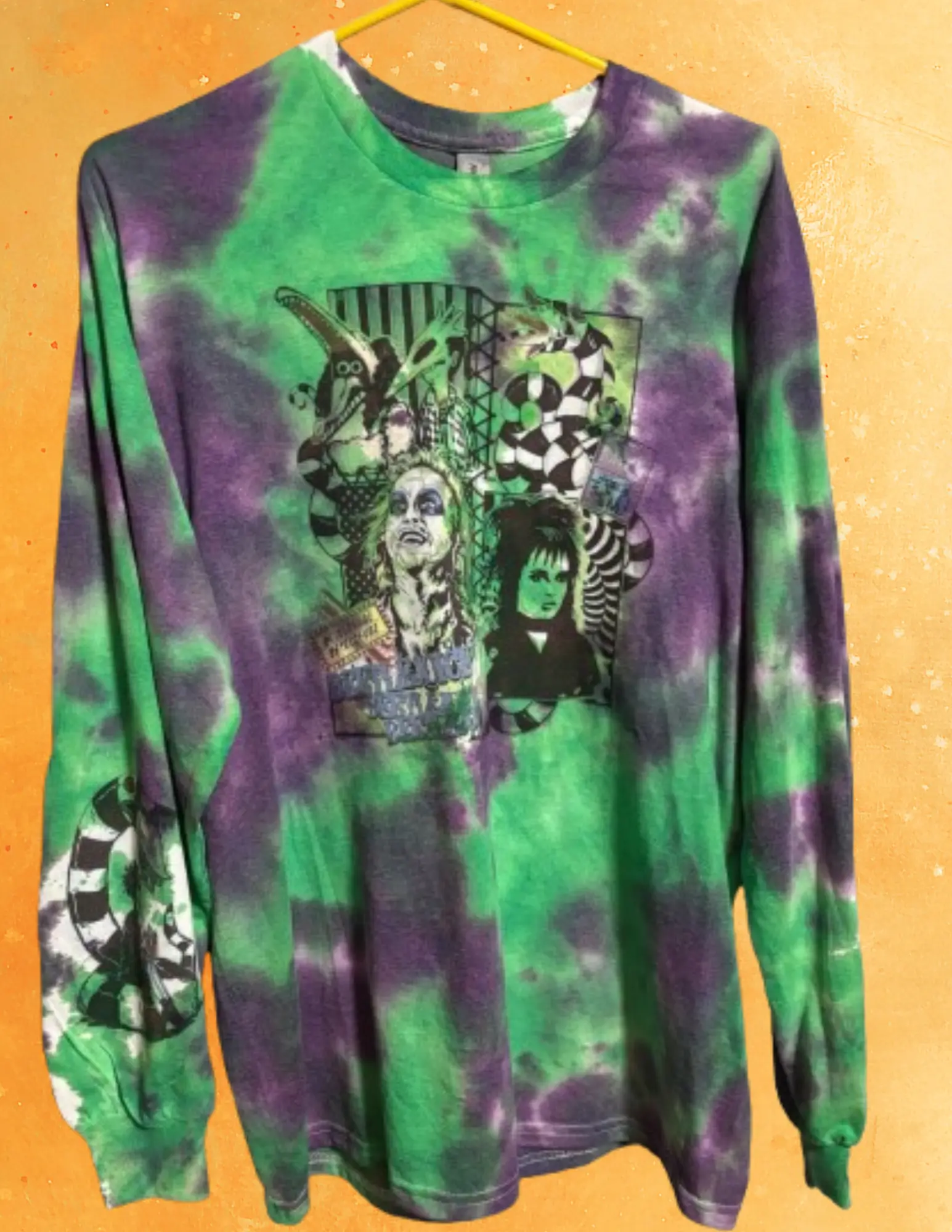 Beetle Juice Tie Dye Long Sleeve Tee Longsleeve Comfort Streetwear