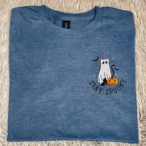 Stay Spooky Kitty Ghost Tshirt