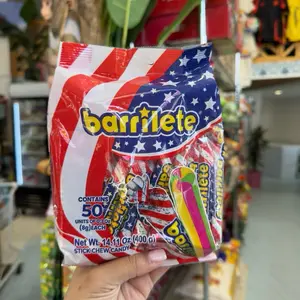 Barrilete 50units Stick Chewy Candy - 14.11oz (400g) - Perfect for Snacking and Parties