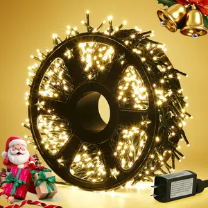 Tent Lamp 1000LED 8 Lighting Modes Waterproof Outdoor Portable String Lights 49FT for Camping Hiking Tent Picnics Travel Garden Yard Night Vibes Christmas Tree