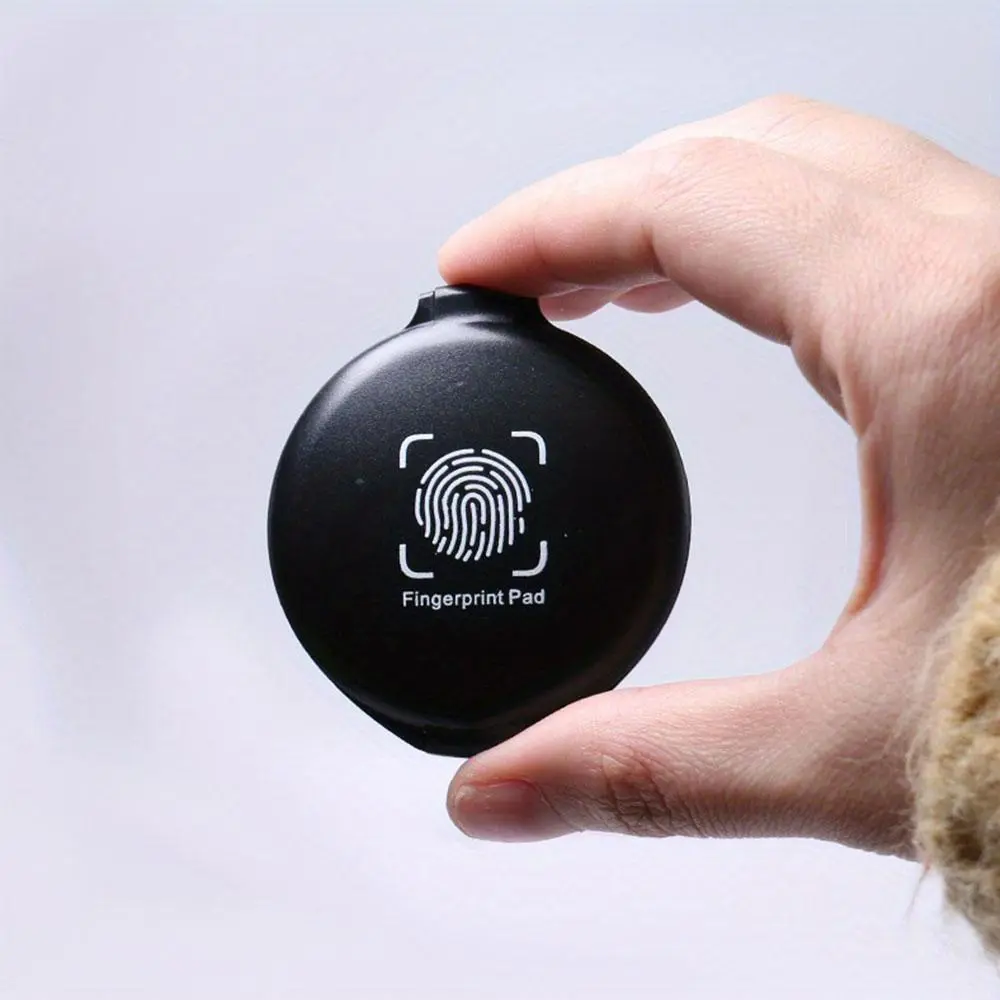 Portable Fingerprinting Ink Pad for Clear Impressions, Mini Ink Pad with No Cleaning Needed, Durable Fingerprint Stamp for Contract Use