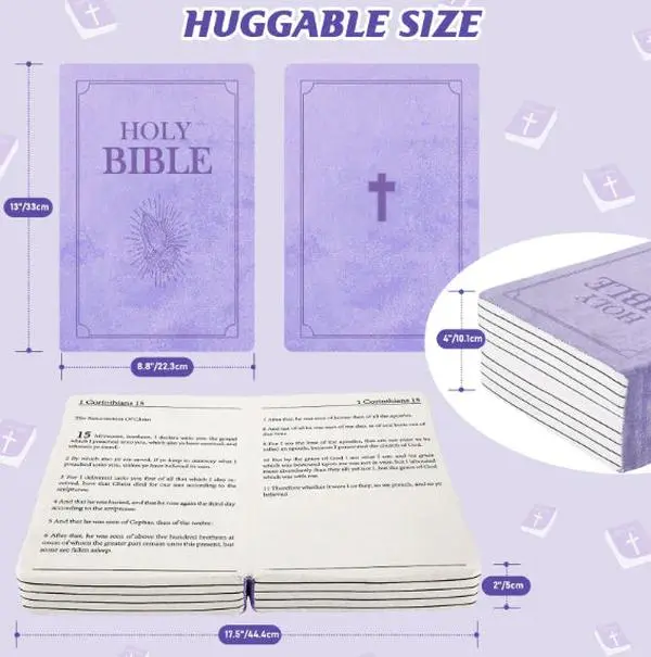 Christmas Bible Plush Pillow